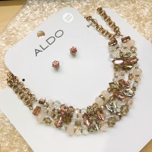 Statement Necklace and matching stud set